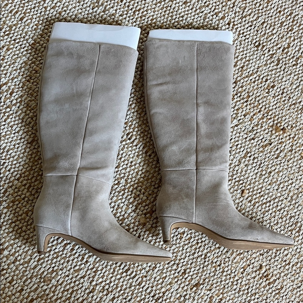 Steve Madden Taupe Heeled Boots